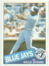 1985 Topps Baseball Cards      075      Willie Upshaw